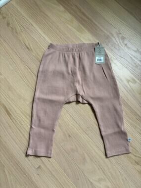 NWT Honest Baby Ribbed Pants Blush  24 months